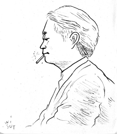 タムくんによる細野晴臣の似顔絵。(c)wisut ponnimit