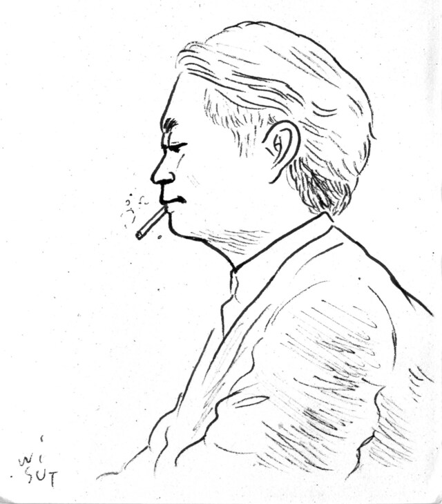 タムくんによる細野晴臣の似顔絵。(c)wisut ponnimit