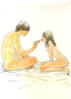 「LOVERS selection」より、南Q太×川上弘美「横倒し厳禁」。