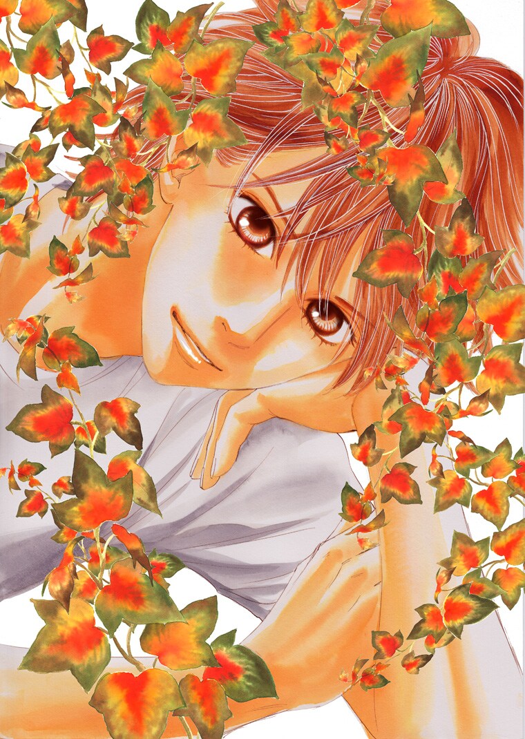 「ちはやふる」6巻に使用される予定の原画。このイラストからどんな装丁が仕上がるのか、期待に胸が高鳴る。