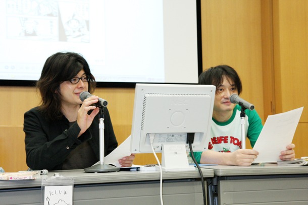 2009年8月に行われた「西島大介のひらめき☆マンガ学校」1学期3日目の様子。