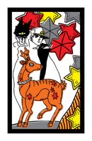 花札の見本。空条承太郎とスタープラチナ。(c)LUCKY LAND COMMUNICATIONS / 集英社