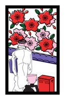 花札の見本。露伴先生と康一の後ろ姿。(c)LUCKY LAND COMMUNICATIONS / 集英社