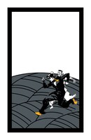 花札の見本。走る仗助＆億泰。(c)LUCKY LAND COMMUNICATIONS / 集英社