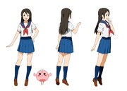 アニメ「となりの801ちゃんR」よりひなちゃん全身(c)京都御薗橋アニメーション