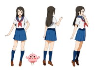 アニメ「となりの801ちゃんR」よりひなちゃん全身(c)京都御薗橋アニメーション