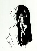 2008年8月に発売された「Sweet ten diary」表紙の原画。