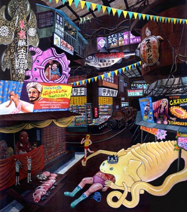 「逆柱いみり展」DM。