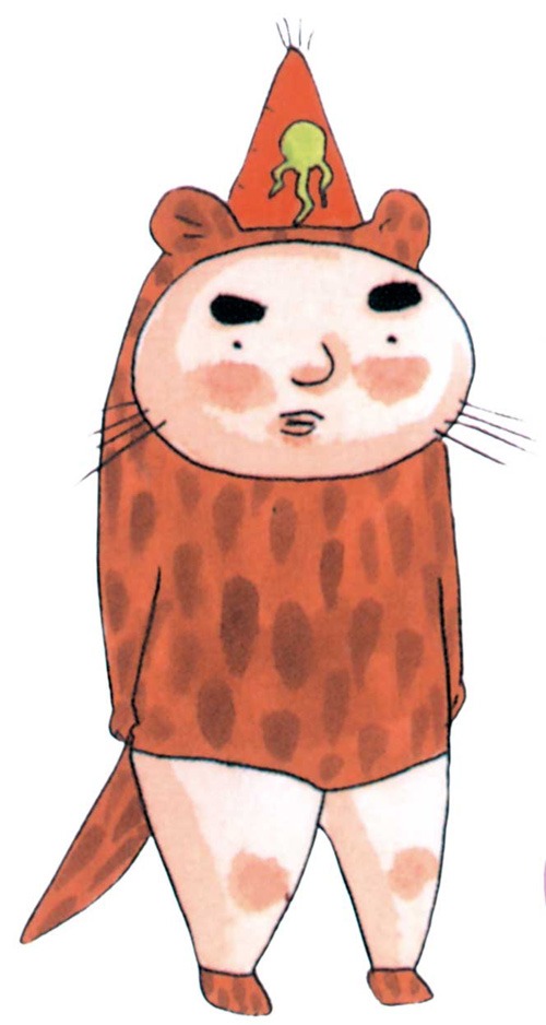実写版で古田新太が演じる、かわうそイラスト。