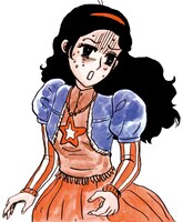 実写版では南明奈が演じるミッチーイラスト。