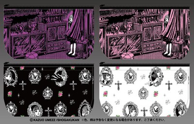 「おろち」ポーチ。物憂げに佇むおろちと、鏡に映る妖艶なおろち。