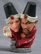 「ロギンズ＆メッシーナ」フィギュア。(c)荒木飛呂彦／集英社