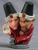 「ロギンズ＆メッシーナ」フィギュア。(c)荒木飛呂彦／集英社