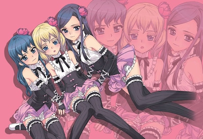 「ブロッケンブラッドIV」より、KGB48所属の3人組アイドルユニット「カッシュマッシュ」の3人。普通の美少女アイドルかと思いきや、実は全員女装男子。