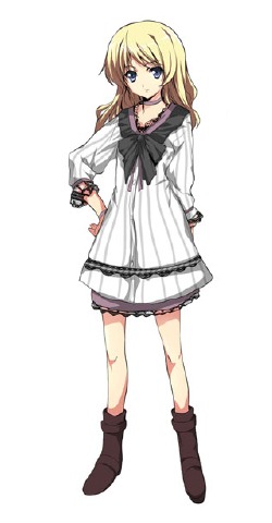 キャラクターのひとり、上之宮玲菜（うえのみやれいな）。こちらはツンデレなお嬢様っぽい雰囲気のあるキャラクター。