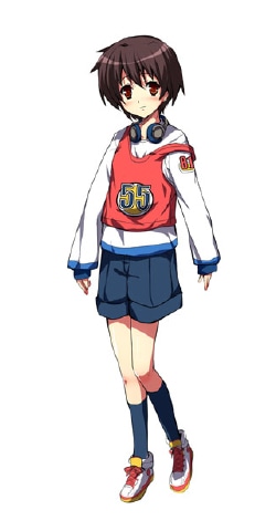 キャラクターのひとり、曽根川ひかる（そねがわひかる）。こちらはちょっとおとなしそうな、しかしボーイッシュな雰囲気もあるキャラクター。
