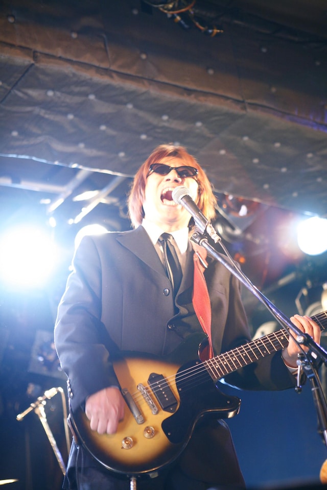 「さるハゲロックフェス2009」でのしりあがり寿。