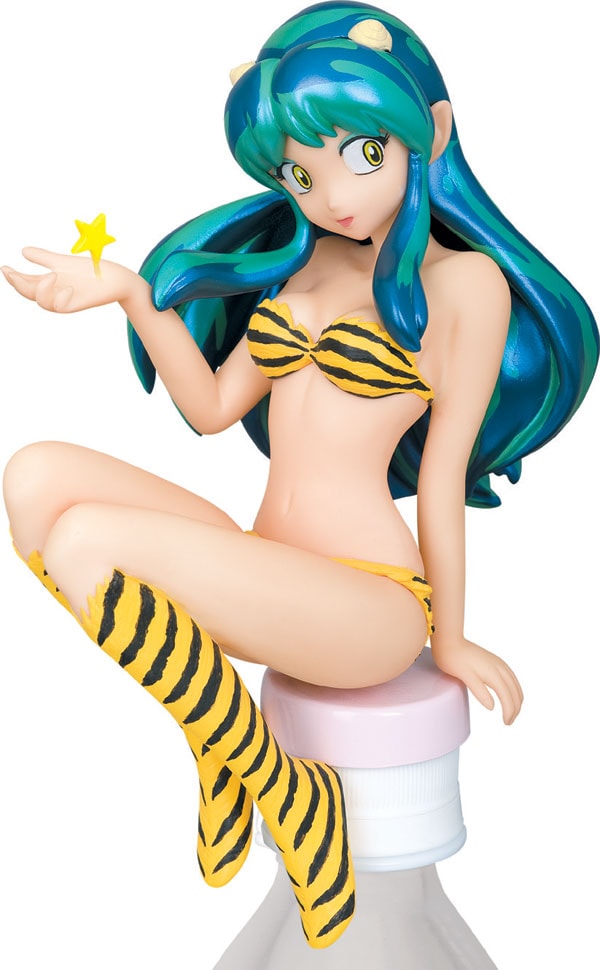 「海洋堂 ボトルオンフィギュアコレクション」第1弾ラムちゃんフィギュアの「GREEN」バージョン。(C)高橋留美子／小学館