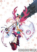 「戦国ヘルム」本文より、小松姫×木志田コテツ。