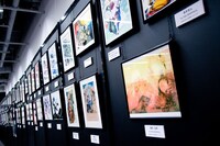 ウルトラジャンプ創刊10周年を記念したイベント「ウルジャンまつり in　アキバ2009」原画展会場の様子。