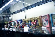 ウルトラジャンプ創刊10周年を記念したイベント「ウルジャンまつり in アキバ2009」原画展会場の様子。
