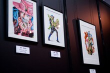 ウルトラジャンプ創刊10周年を記念したイベント「ウルジャンまつり in　アキバ2009」原画展会場、荒木飛呂彦の特設コーナー。