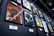 ウルトラジャンプ創刊10周年を記念したイベント「ウルジャンまつり in アキバ2009」原画展会場の様子。