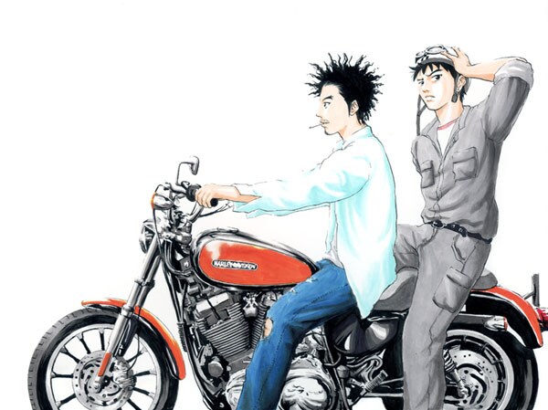 週刊ヤングジャンプ49号からスタートした新連載「ヤナガオート」カット。(C)梅澤功二朗／集英社