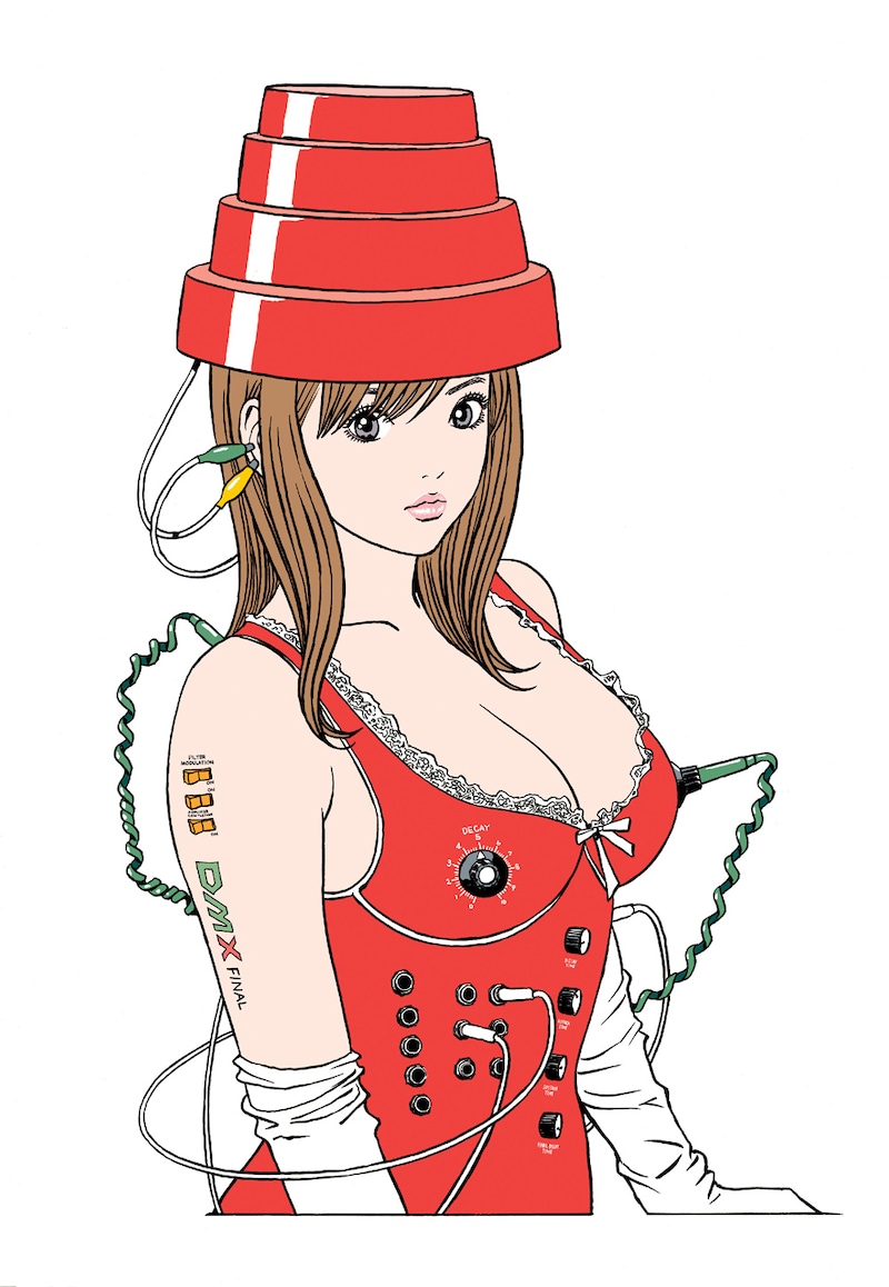 江口寿史によるフライヤーイラスト。