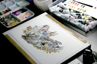 入江こだわりの着彩風景は動画でチェック！