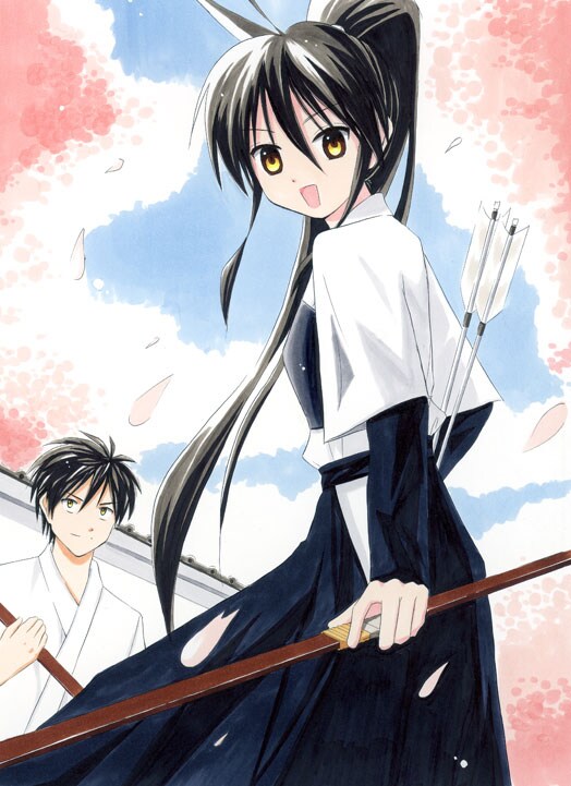 林佑樹「カイチュー！」カット。「30年におよぶヤングジャンプ史上初！★…のはず」と、同誌の新機軸を謳う弓道コメディだ。(C)林佑樹／集英社