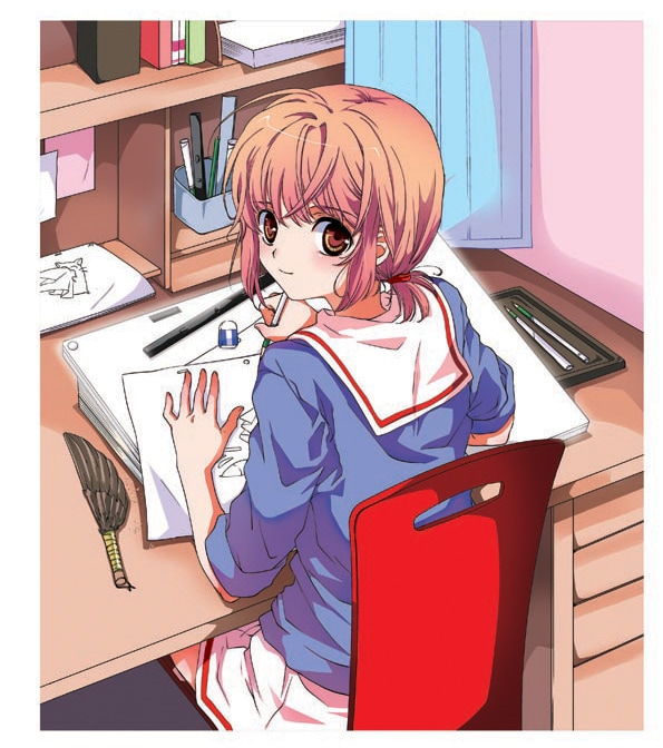 松沢まりのイラストカット。