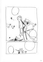 西島大介が1分で模写した赤松健「魔法先生ネギま!」の１ページ。