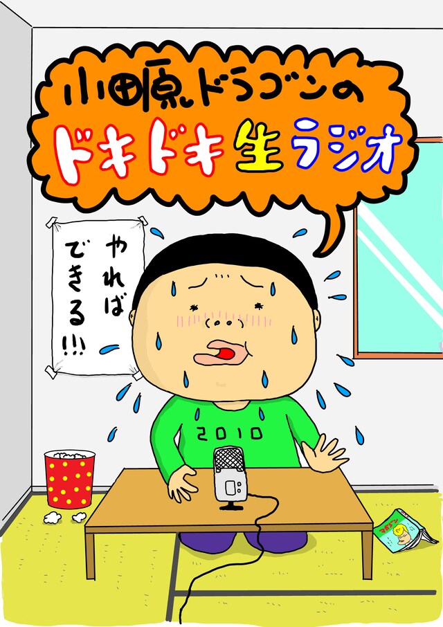 「小田原ドラゴンのドキドキ"生"ラジオ」フライヤー。