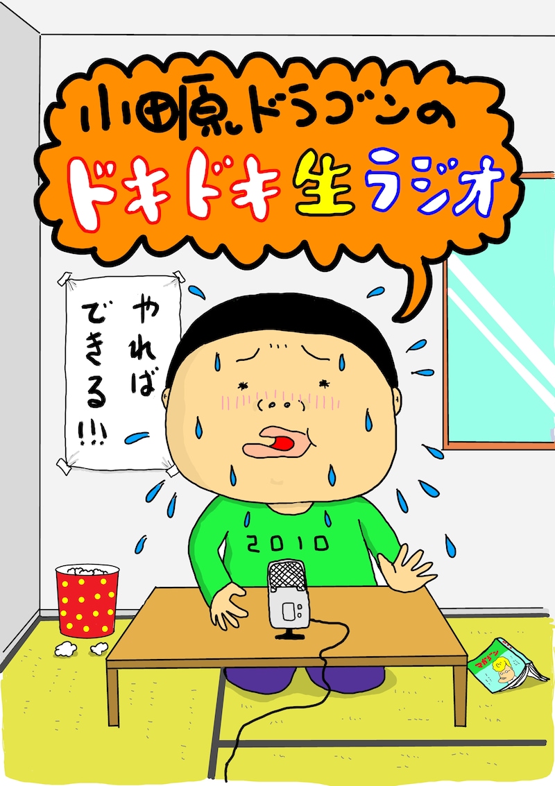 「小田原ドラゴンのドキドキ"生"ラジオ」フライヤー。