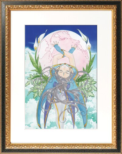 「ああっ女神さまっ」の記念アートグラフ額付き。