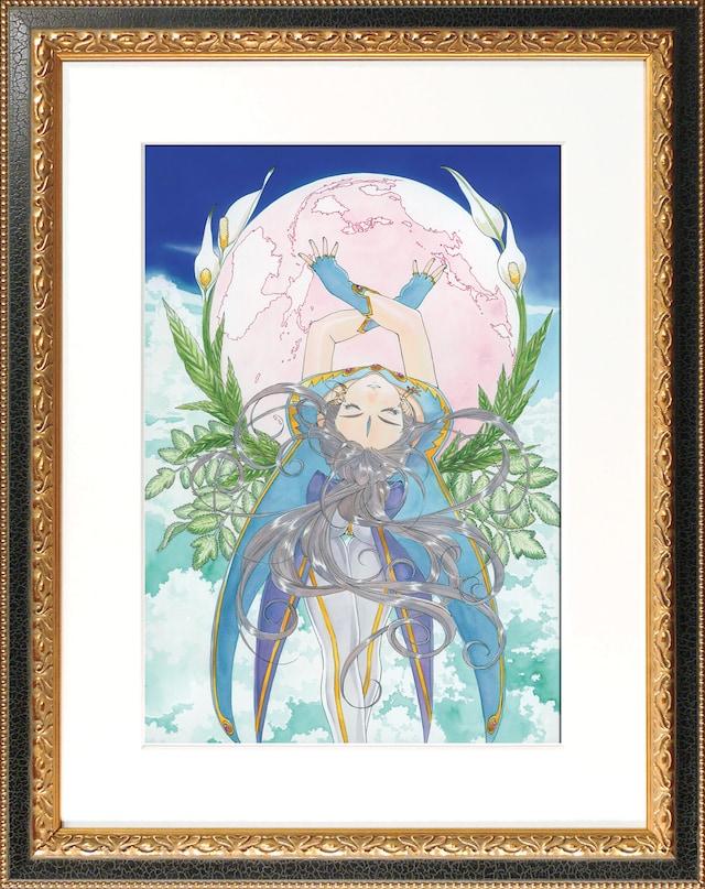 「ああっ女神さまっ」の記念アートグラフ額付き。