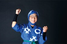 岡駿斗演じる、乱太郎。(C)ミュージカル「忍たま乱太郎」製作委員会（東京ドーム、映人、総合ビジョン） (C)ＮＨＫ・尼子騒兵衛・総合ビジョン