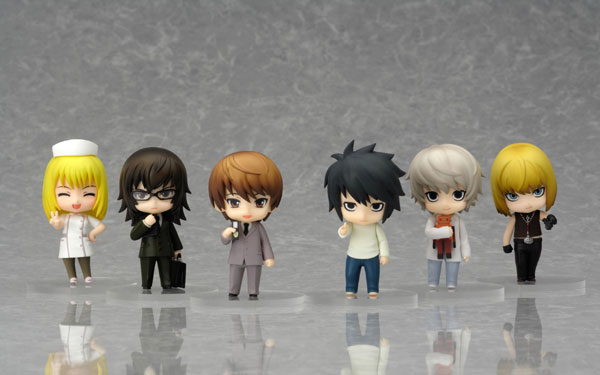 「ねんどろいどぷち デスノート Case File #02」集合図。(C) 大場つぐみ・小畑健／集英社・VAP・マッドハウス・NTV・D.N.ドリームパートナーズ