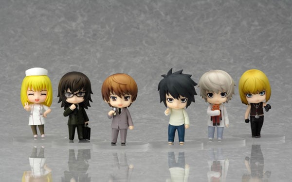「ねんどろいどぷち デスノート Case File #02」集合図。(C) 大場つぐみ・小畑健/集英社・VAP・マッドハウス・NTV・D.N.ドリームパートナーズ