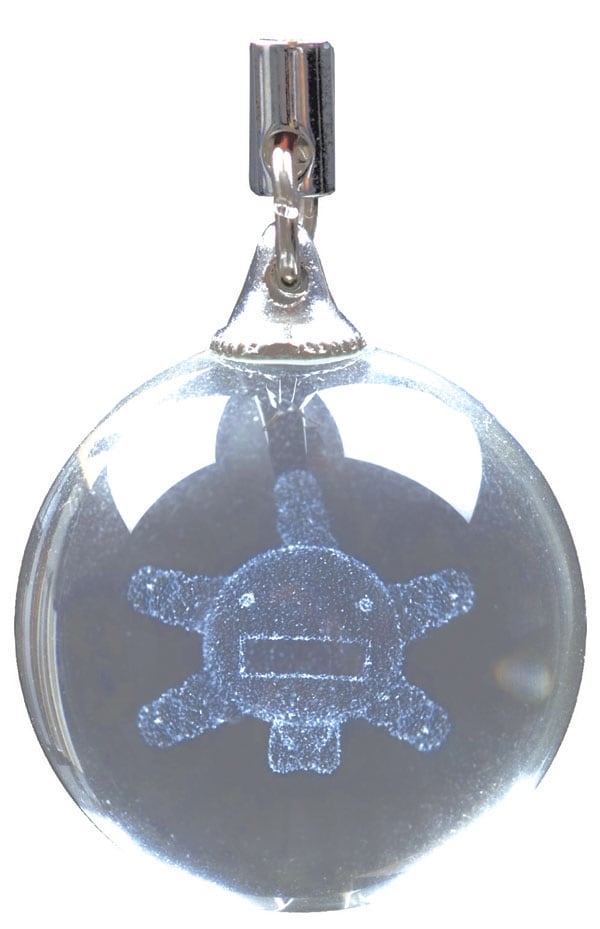 「もやしもん かもされ水晶ストラップ」最新テクノロジーで球体の中に立体的に閉じ込められたオリゼー。(C)石川雅之／講談社