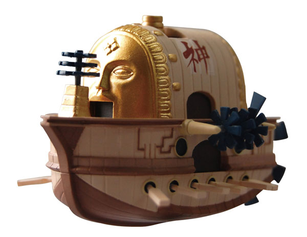 「アニキャラヒーローズ ワンピースVol.3 空島編」のマクシム上・中・下3パーツを集めた完成図。(C)尾田栄一郎／集英社・フジテレビ・東映アニメーション