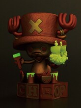 ダブルチャンスキャンペーンで当たるゴールドver.の「ジオラマフィギュア」は暗闇で光る蓄光塗料が使われている。(C)尾田栄一郎／集英社・フジテレビ・東映アニメーション