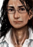 「羣青」は出版社を移籍し、2月25日発売の月刊IKKI4月号（小学館）にて第14話から再開となる。写真は、同日に小学館から刊行される「羣青」上巻のカバーイラスト。