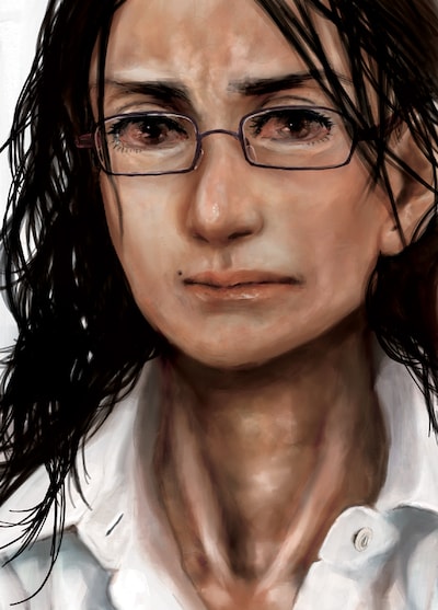 「羣青」は出版社を移籍し、2月25日発売の月刊IKKI4月号（小学館）にて第14話から再開となる。写真は、同日に小学館から刊行される「羣青」上巻のカバーイラスト。