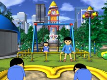 公園や街、幼稚園での演出が展開する「公園」ステージ。(C)楳図かずお／小学館