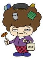 西本が描いた「ウイルスバスター2010」のイメージキャラクターのひとつ。観光地で迷惑行為を働くおばはんをイメージしたという。(C)西本英雄/講談社