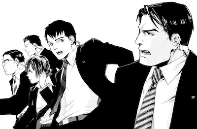 週刊ビッグコミックスピリッツ9号からスタートする「SP　警視庁警備部警護課第四係」カット。(C)金城一紀・灰原薬／「ＳＰ」・小学館／ビッグコミックスピリッツにて連載中