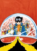 石ノ森章太郎複製原画「人造人間キカイダー」。（C）石森章太郎プロ