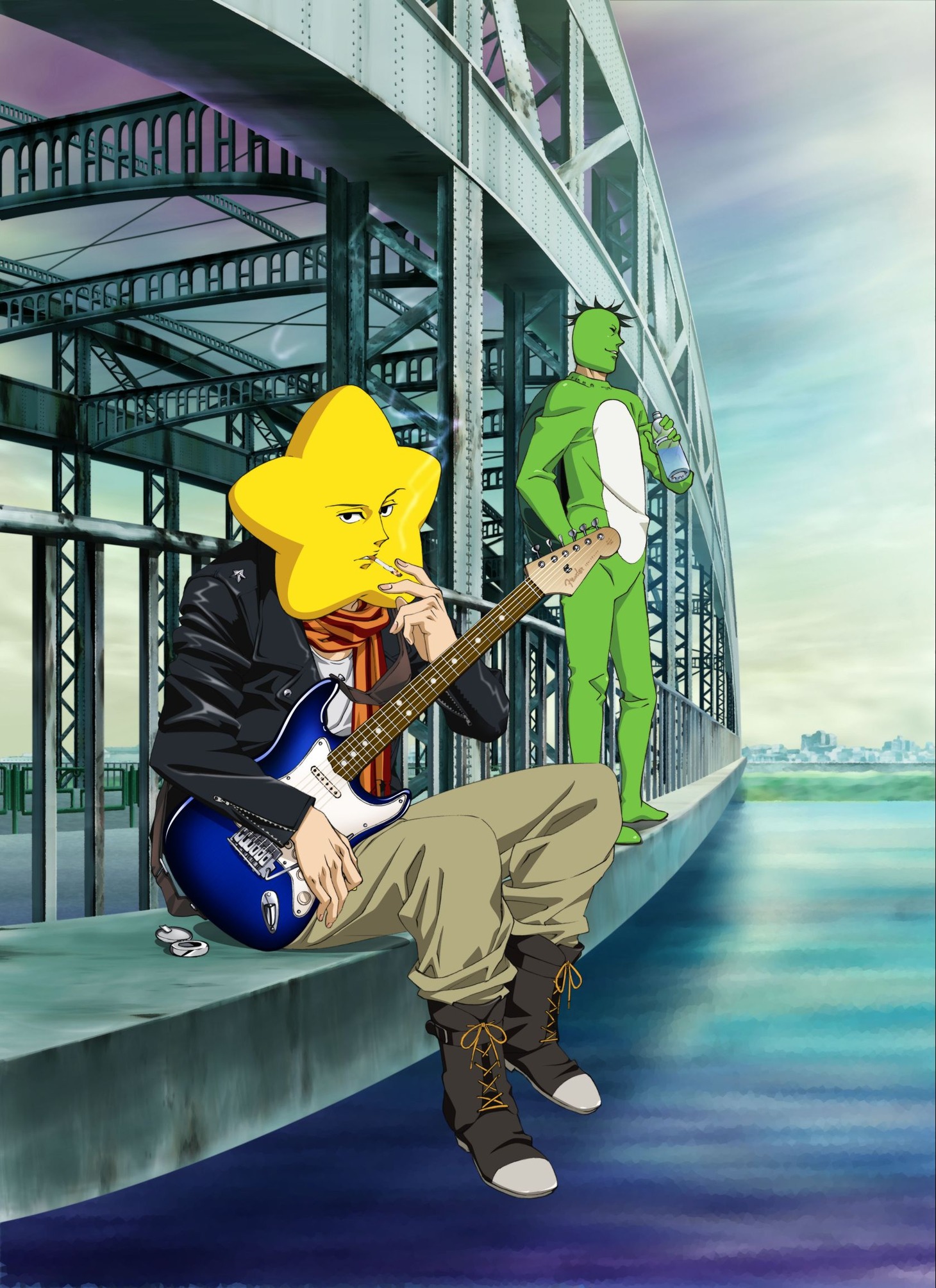 アニメ「荒川アンダー ザ ブリッジ」キービジュアル第2弾。(c)中村光／スクウェア・エニックス・荒川ＵＢ製作委員会